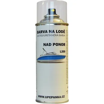 Barva ve spreji BARVY NA LODĚ 2-K Polyuretanová barva nad ponor ve spreji 400ml 030 červená