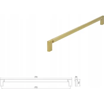 Nábytkové kování Nábytková úchytka SIRO 2565-334ZN83ZN83 staromosaz