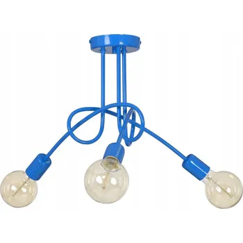 Závěsné svítidlo EDISON 3 - MODRÉ loft industrial