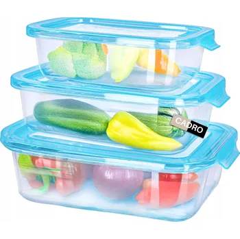 Dóza na potraviny Skleněné nádoby na potraviny s víkem žáruvzdorné lunch box sada 3 ks