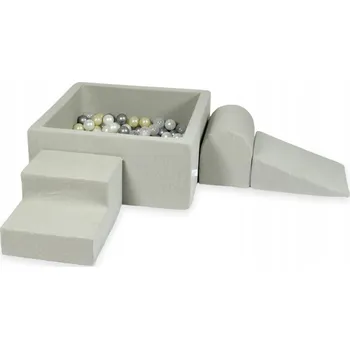 Dětské hřiště Pěnové dětské hřiště s čtvercovým bazénkem šedé