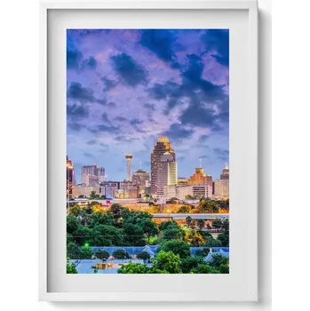 Obraz Dekorativní obraz v rámu do obýváku Krajina města San Antonio 50x70 cm