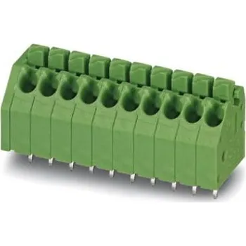Svorkovnice bez pojistky, řada: PTSA 1.5/10-3.5-F, Průchozí otvor Zelená, počet cest: 10, Pájení, 250 V
