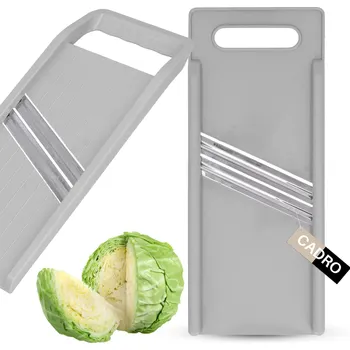 Kráječ zeleniny Strouhadlo na zeleniny KRÁJEČ na zelí a ovoce, 2 nože, šedé, 32x13,5 cm