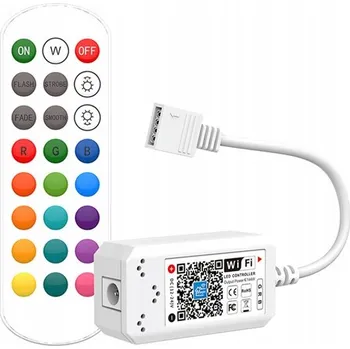 LED osvětlení WiFi RGB LED kontrolér pásků pro Android a iOS + Dálkový Ovladač RF