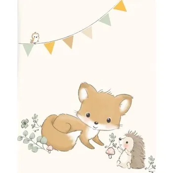 Prostěradlo HERDING Baby supersoft deka 75/100cm LESNÍ PRIATELIA