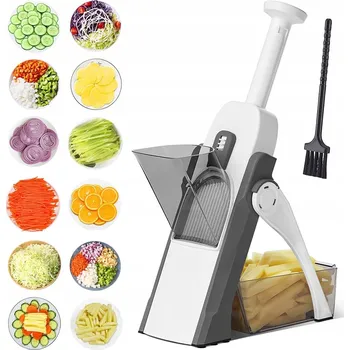 Kráječ zeleniny MULTIFUNKČNÍ KRÁJEČ ZELENINY, STRUHADLO, SEKÁČEK S NASTAVITELNOU TLOUŠŤKOU