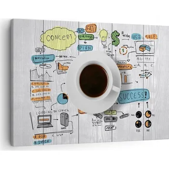 Obraz Obraz na plátně do obýváku ložnice 70x50 grafika foto obrazy na zeď