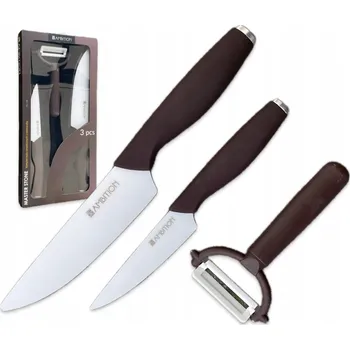 Sada nožů v krabičce Ambition Brown Stone 2 ks