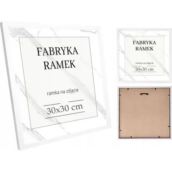 Rám na obraz Rámeček 30x30 rámeček na fotky bílý čtvercový rám