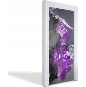 Fototapeta Samolepící nálepka na dveře skříně Fialová křišťál 85 x 205 cm