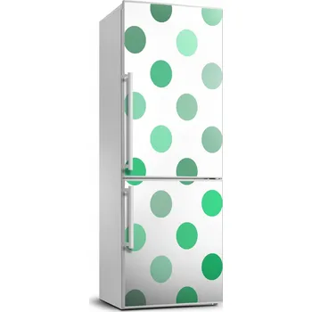 Fototapeta Samolepící tapeta na ledničku Zelené tečky 70x190 cm