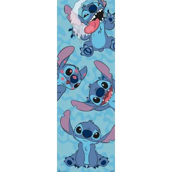 Obraz Plakát pro děti Disney Stitch Plakáty na zeď a dveře 158x53 cm