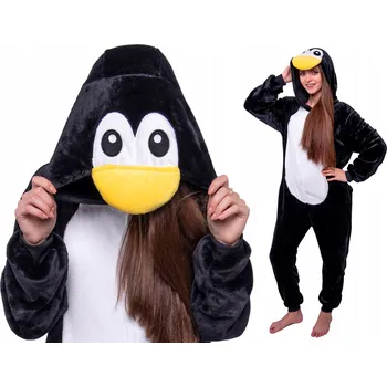 Dívčí pyžamo PINGWIN Tučňáček PYŽAMO Kigurumi Onesie Dámský převlek pro muže 146