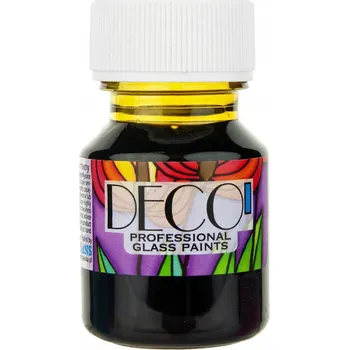 Speciální výtvarná barva Barva na sklo DECO' vitrážová za studena Renesans 111 ŽLUTÁ TMAVÁ 30 ml