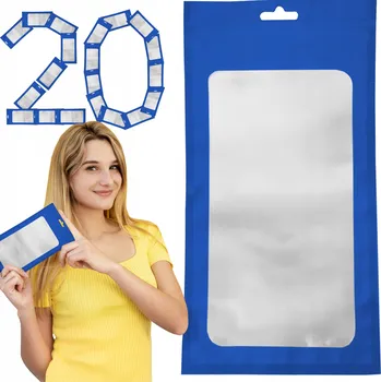 Obraz Sada: 20x malý zip sáček 13 cm x 25 cm, barevný sáček