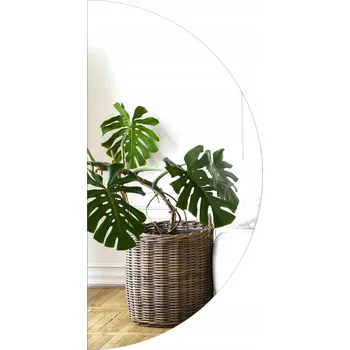 Zrcadlo Půlkruhové LED Zrcadlo do Koupelny pro Líčení 80 cm