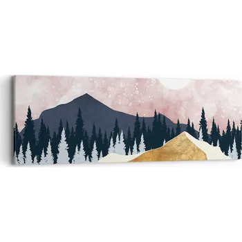 Obraz Obraz na plátně do obýváku ložnice 90x30 grafika foto obrazy na zeď