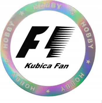 Samolepicí dekorace na vozidlo Samolepka na auto počítač - KUBICA FAN F1 pro fanouška Roberta Kubicy