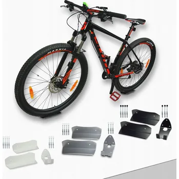 Věšák Nástěnný držák na kolo Kartex 25 kg černý