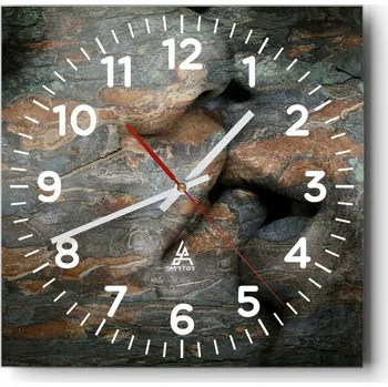 Hodiny Kuchyňské nástěnné hodiny 30x30 Lidé Skleněné hodiny do obýváku Moderní Tiché