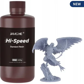 Filament 3D Tisková pryskyřice Jamghe Resin Hi-Speed Grey Šedá 1 kg