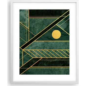 Obraz Obraz plakát na zeď v bílém rámu 40x50 abstrakce plakáty do obýváku