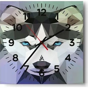 Hodiny Kuchyňské nástěnné hodiny 30x30 Abstrakce Skleněné hodiny do obýváku Moderní Tiché