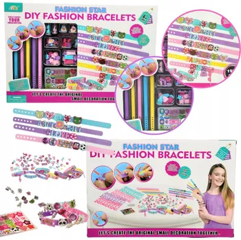 kreativní sada Sada na výrobu NÁRAMKŮ KREATIVNÍ SILIKON 190 dílů