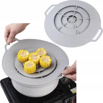 Poklice Silikonové víko poklice na hrnec Univerzální proti překypění 30 cm