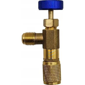 Ventil Servisní uzavírací ventil 1/4" na 1/4" BLUE SC-1222 R32 R410A, úhlový