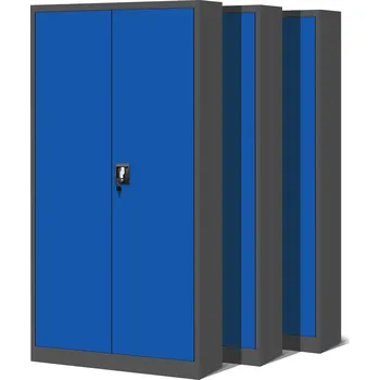 Šatní skříň 3x Kovová Skříň /dílenská skříň JAN NOWAK JAN H antracitově modrá