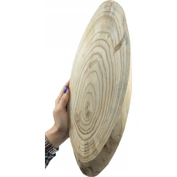 Dřevěný ozdobný tác MODŘÍN dřevěný plát prkénko na občerstvení délka 35-40 cm