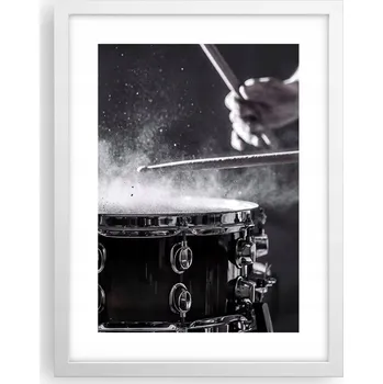 Obraz Obraz plakát v bílém rámu do obýváku 30x40 hudba foto plakáty na zeď