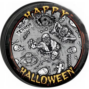Party nádobí PAPÍROVÉ TALÍŘKY ZOMBIE HALLOWEEN 8 KS 23 CM