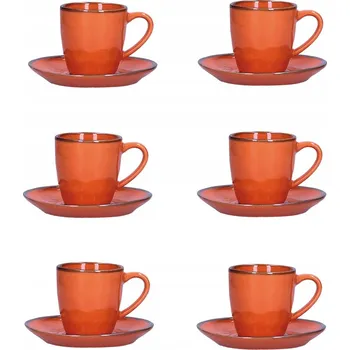 ROSE&TULIPANI CONCERTO ARANCIONE Sada 6 šálků na espresso 90 ml