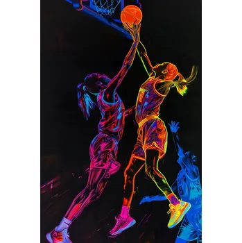 Plakát Plakát Basketbalový zápas - bez rámu 61 x 91,5 cm