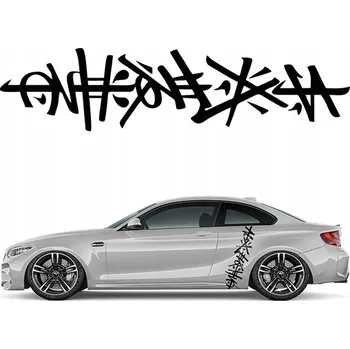 Samolepicí dekorace na vozidlo NÁLEPKA Grafika na auto okno ČÍNSKÉ ZNAKY CHINA 19x75 | BARVY