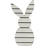Velikonoční dřevěný králík WHITE BUNNY 14 cm bílý