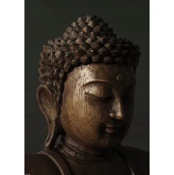 Obraz Plakát Socha Buddhy - tvář, bez rámu, 39,5 x 55 cm