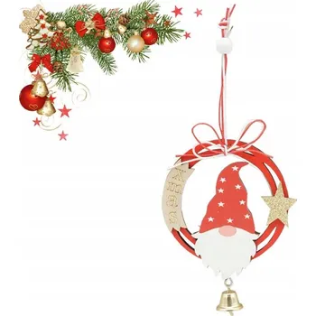 Vánoční dekorace VÁNOČNÍ OZDOBA PŘÍVĚSEK NA STROMEČEK SKŘÍTEK SE ZVONEČKEM