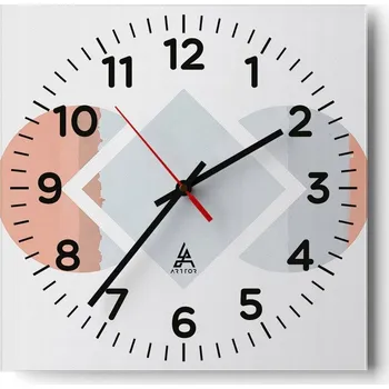 Hodiny Kuchyňské nástěnné hodiny 30x30 Abstrakce Skleněné hodiny do obýváku Moderní Tiché