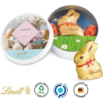Čokoláda Velikonoční zajíček Lindt plechovka 300ks