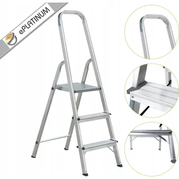 Žebřík Žebřík ePlatinum z hliníku 1 x 3 až 120 kg