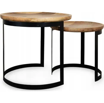 Konferenční stolek Sada konferenčních stolků HARVEY 2ks HOMLA