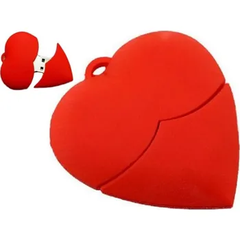 USB flash disk USB flash disc 16 GB ČERVENÉ SRDCE LOVE