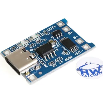 Elektronická stavebnice HWKITCHEN USB-C nabíječka LiPol/LiIon 1A s ochranou