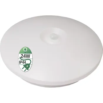 Stropní Svítidlo LED lampa IP44 24W se senzorem pohybu PIR