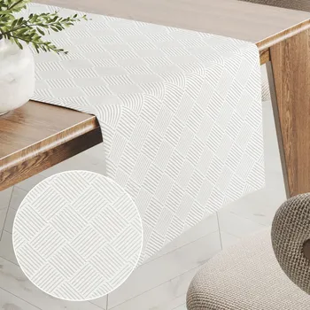 ubrus Teflonový běhoun na stůl Milano TF-049 - smetanový 35x120 cm