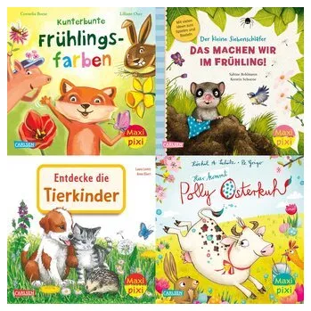 První čtění Maxi-Pixi-4er-Set 116: Bunter Frühlingsspaß (4x1 Exemplar) - Diverse